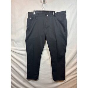 Peter  Millar  Mens Black Chino Pants Size 40x32